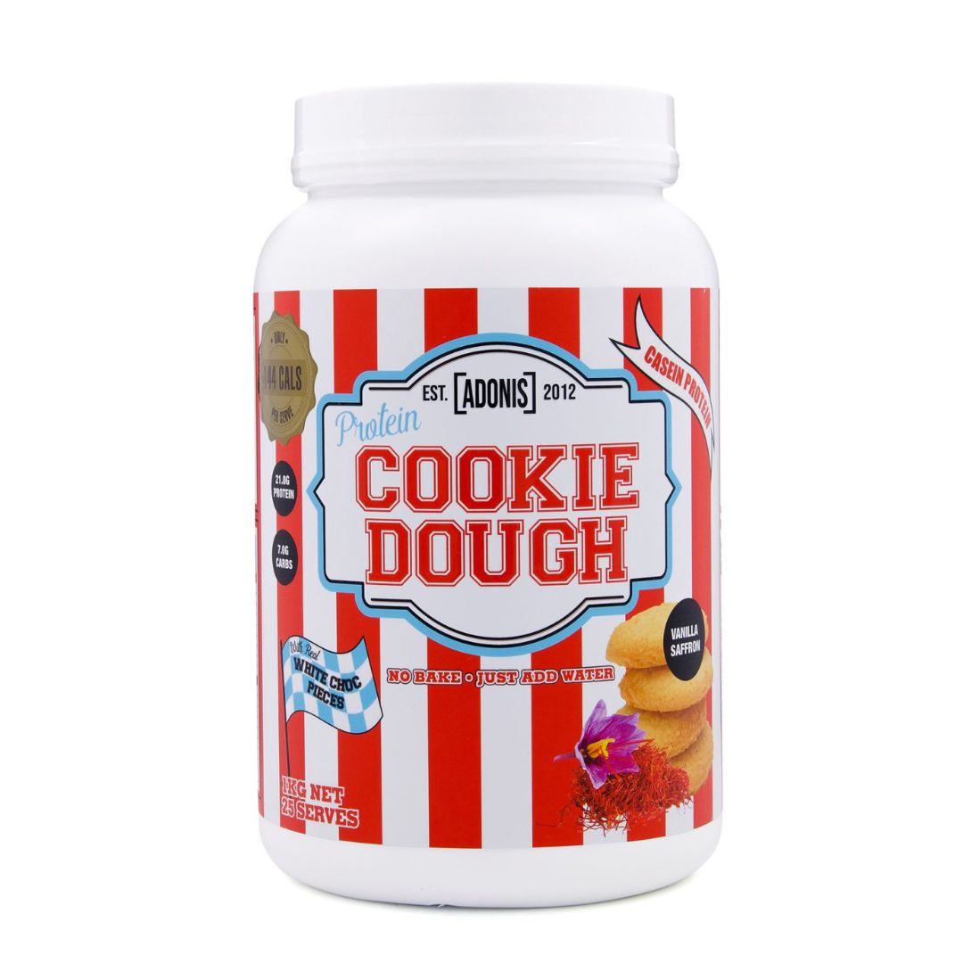Adonis Protein Cookie Dough, Vanilla Saffron, 1 kg, Premium Casein Protein