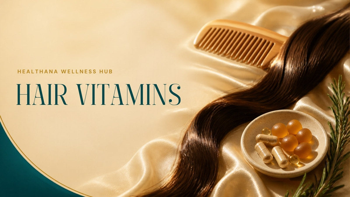 Comb, glossy hair and gummies with rosemary – Healthana hair vitamins guide