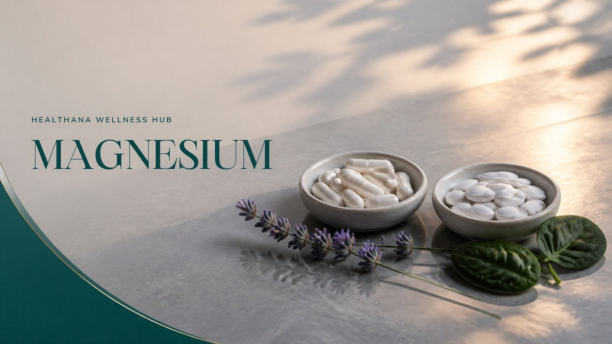 Magnesium capsules and tablets with lavender – Healthana magnesium guide
