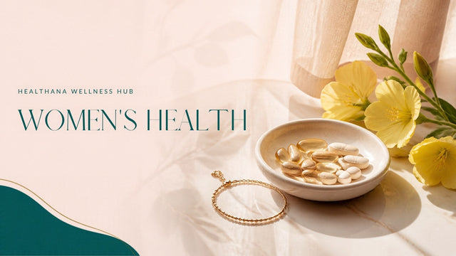 Softgels with evening primrose flowers – Healthana women's supplements guide