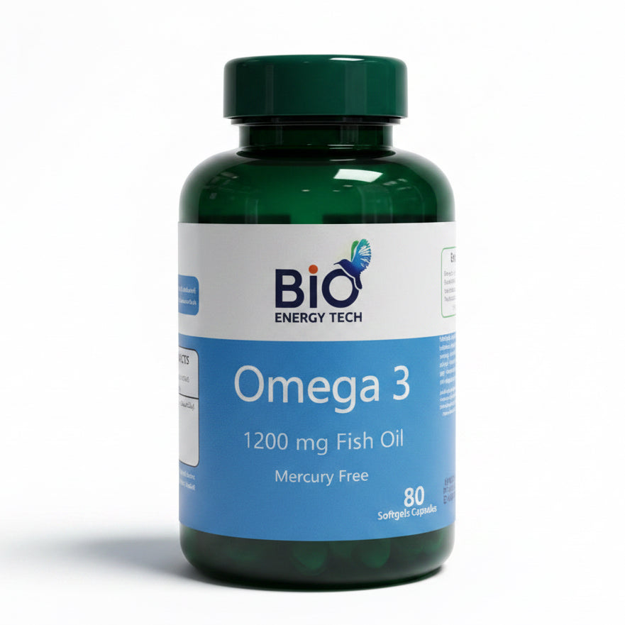 Omega 3-1200 mg – Odorless Fish Oil  | 80 Softgels