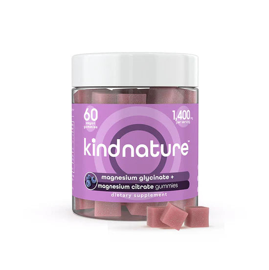 2-in-1 Magnesium Gummies – High Absorption Glycinate + Citrate for Sleep, Mood & Muscle Support  - 60 Gummies