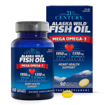 21st Century Alaska Wild Fish Oil Mega Omega-3 1350 mg, 90 Softgels