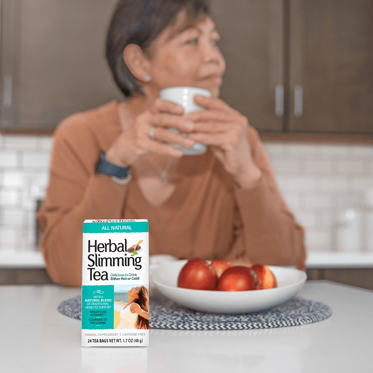 21st Century Herbal Slimming Tea All Natural, 24 Tea Bags – product photo