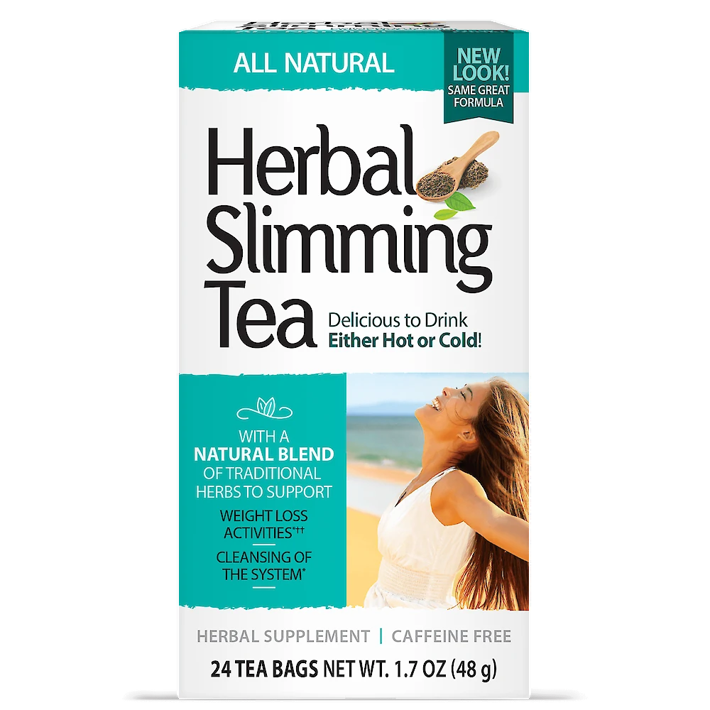 21st Century Herbal Slimming Tea All Natural, 24 Tea Bags