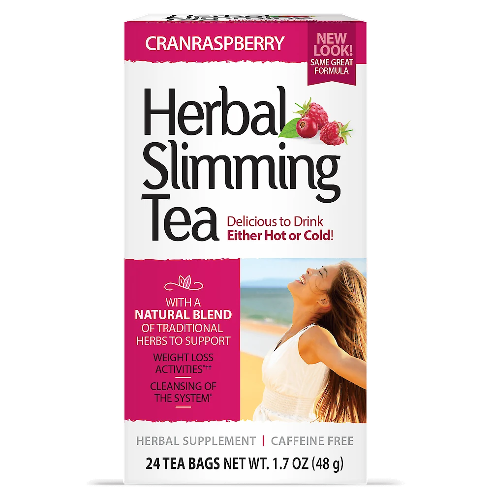 21st Century Herbal Slimming Tea CranRaspberry, 24 Tea Bags