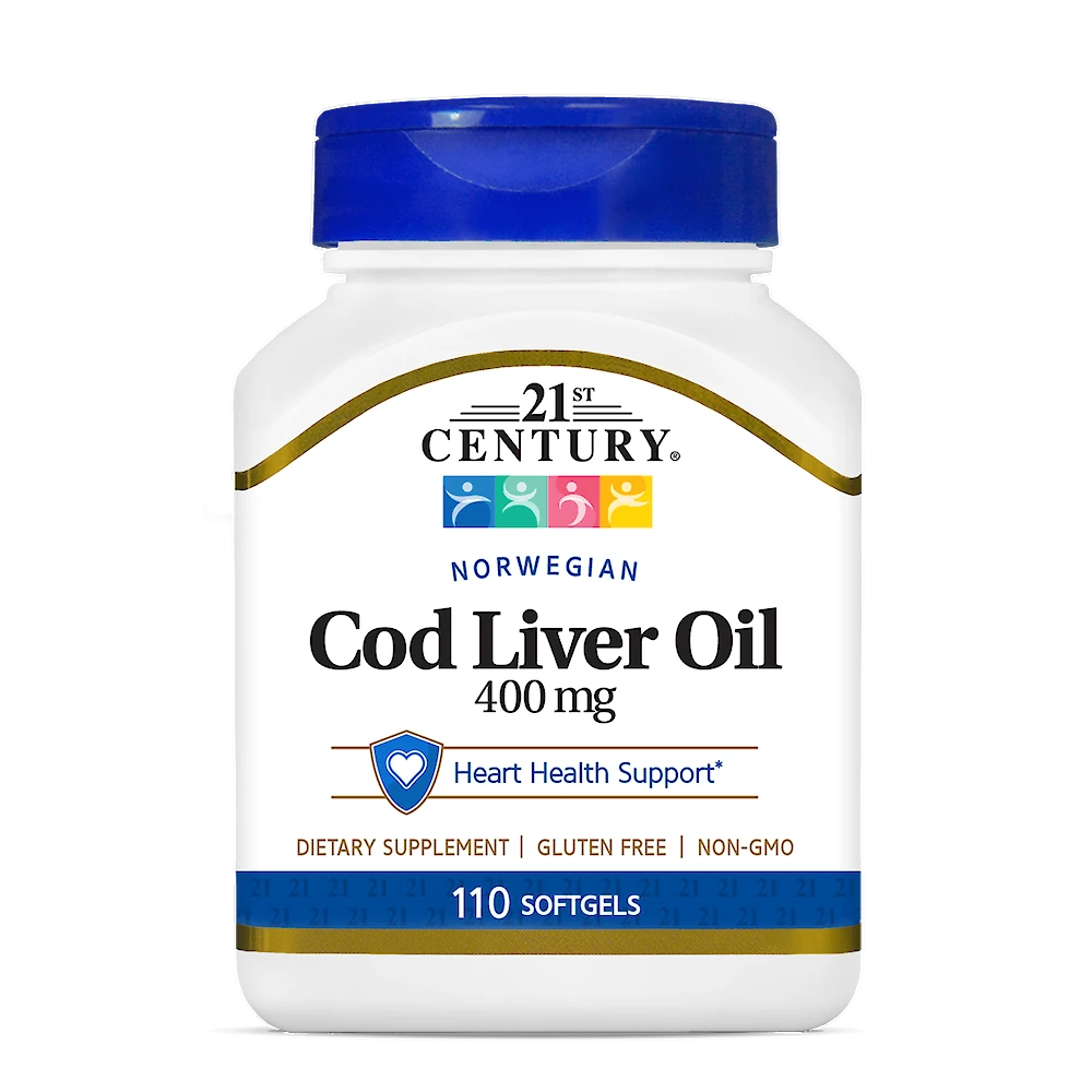 21st Century Norwegian Cod Liver Oil 400 mg, 110 Softgels