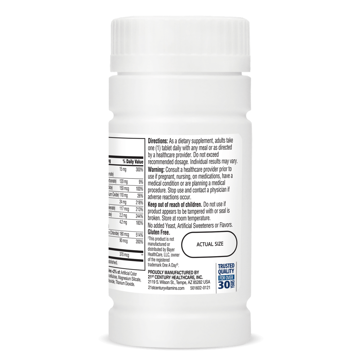 21st Century One Daily Men's 50+, 100 Tablets – product photo