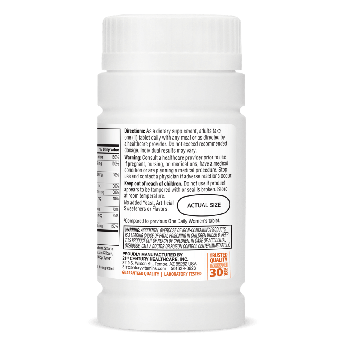 21st Century One Daily Women's, 100 Tablets – product photo
