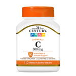 21st Century Vitamin C Chewable 500 mg, 110 Chewable Tablets