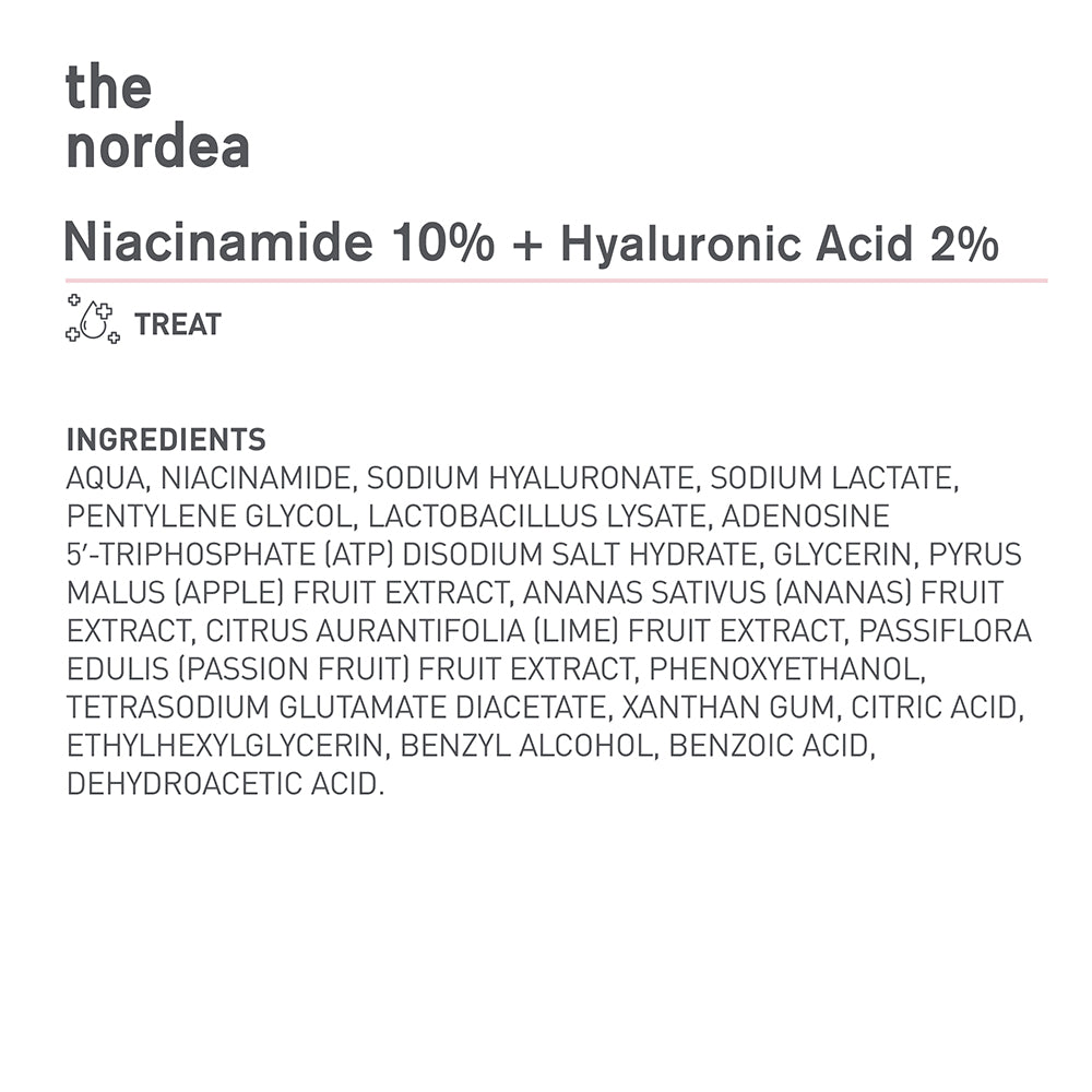 Bionnex The Nordea Niacinamide 10% Hyaluronic Acid Serum 30ml