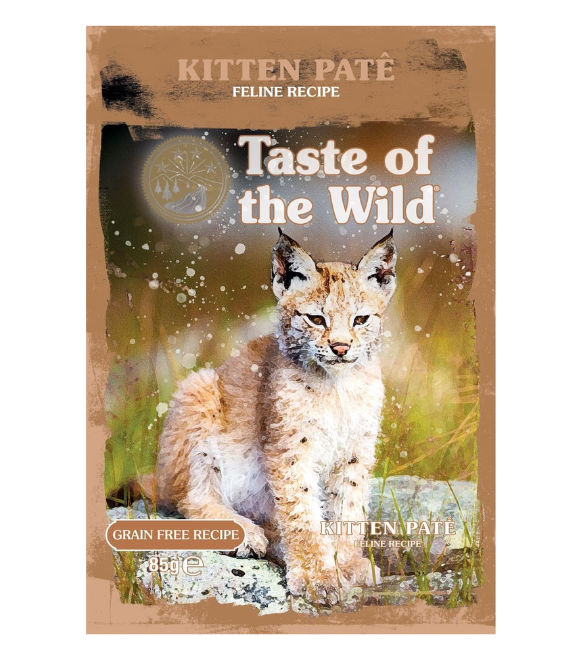Taste of the Wild Grain-Free Kitten P‰tŽ with Chicken Pouch 85g