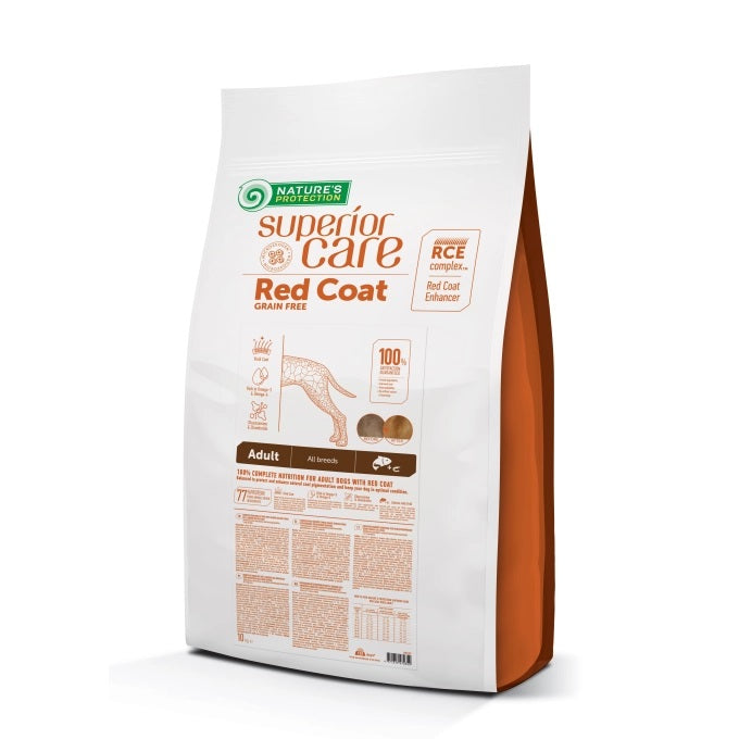 حماية الطبيعة - عناية فائقة - لون سمك السلمون الأحمر - مناسب للكلاب البالغة من جميع السلالات - 4 كجم