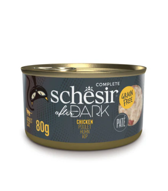 Schesir After Dark Can for Cat Chicken In  PatŽ 80g