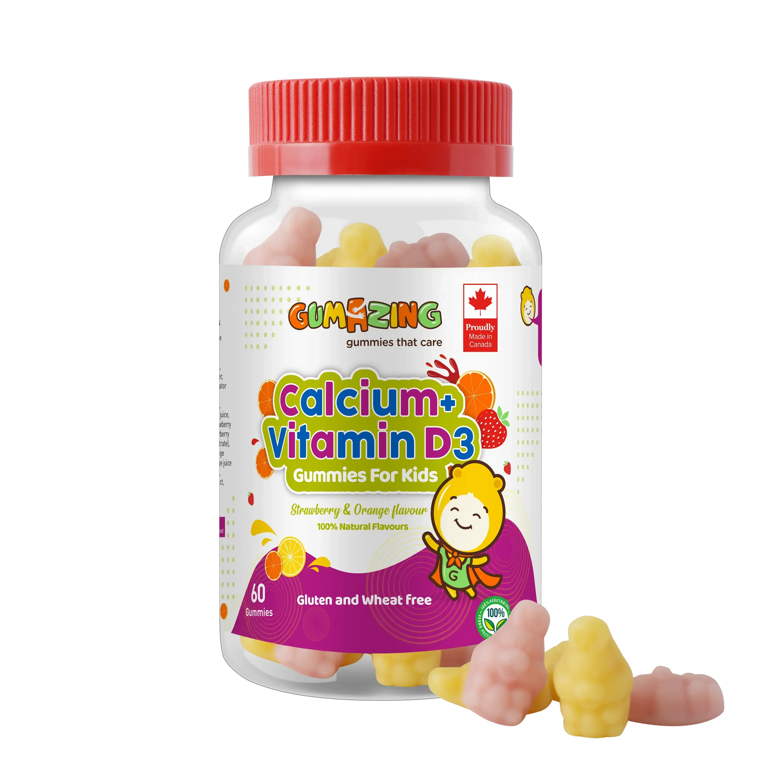 Gumazing Calcium & Vitamin D3  - 60 Gummies | 1 month supply