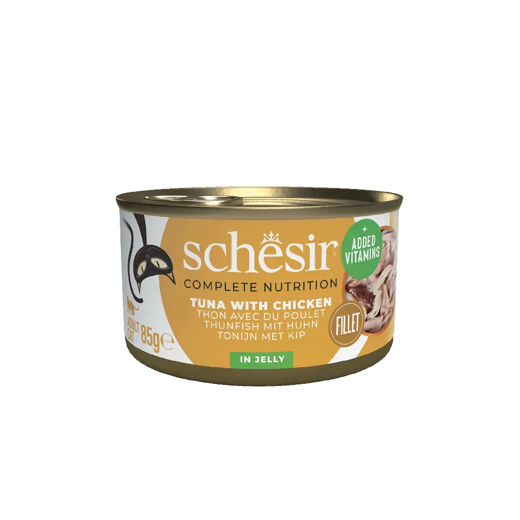 Schesir Cat Can Tuna With Chicken In Jelly 85g