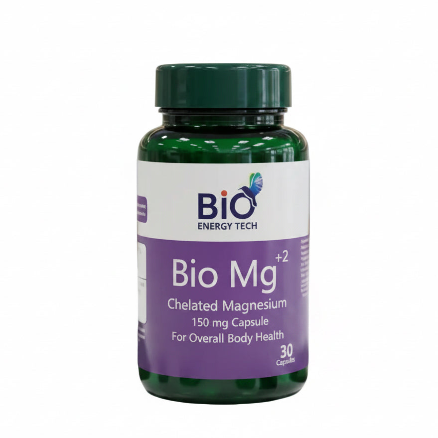 Bio Mg+2 – Chelated Magnesium Bisglycinate 150 mg | 30 Capsules