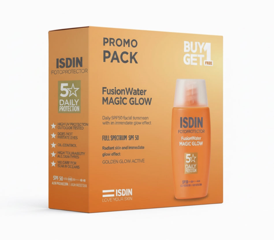Fusion Water MAGIC GLOW SPF 50 - 50ml (عبوة 1 + 1 مجاناً)