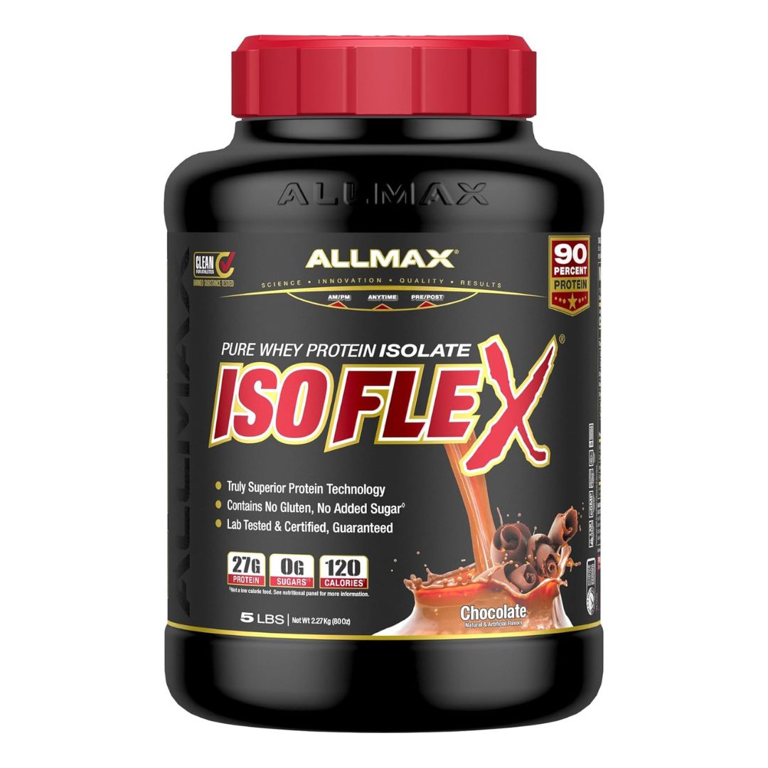 Isoflex: 100% Pure Whey Protein Isolate Powder (3 Flavors) | 75 Servings