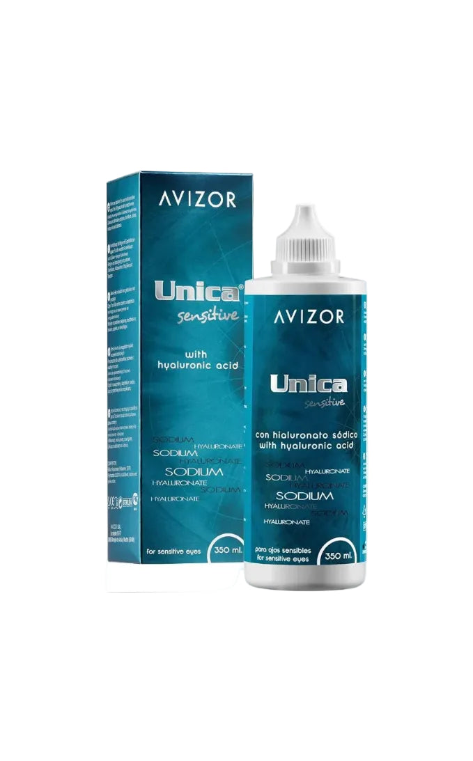 Avizor Unica Sensitive All-in-One Contact Lens Solution Sodium Hyaluronate - 100ml