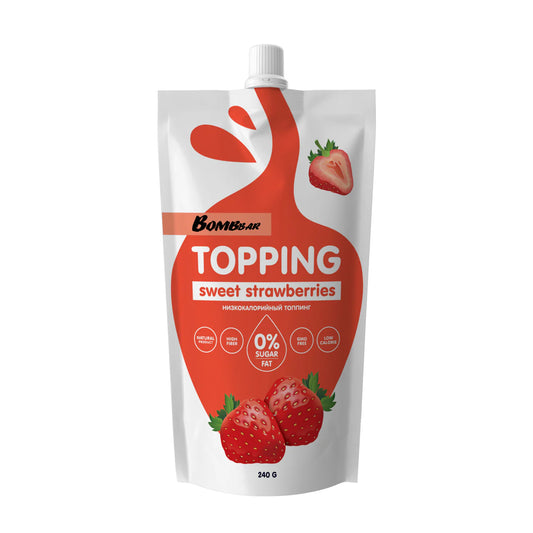 Bombbar Sweet Toppings 240g - Sweet Strawberries
