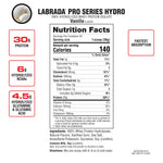 Labrada Hydro Hydrolyzed Whey Protein Isolate Instantized Powder
