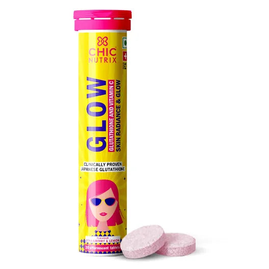 Glow – Glutathione Tablets for Skin Glow & Even-Toned Skin - 20 Effervescent Tablets