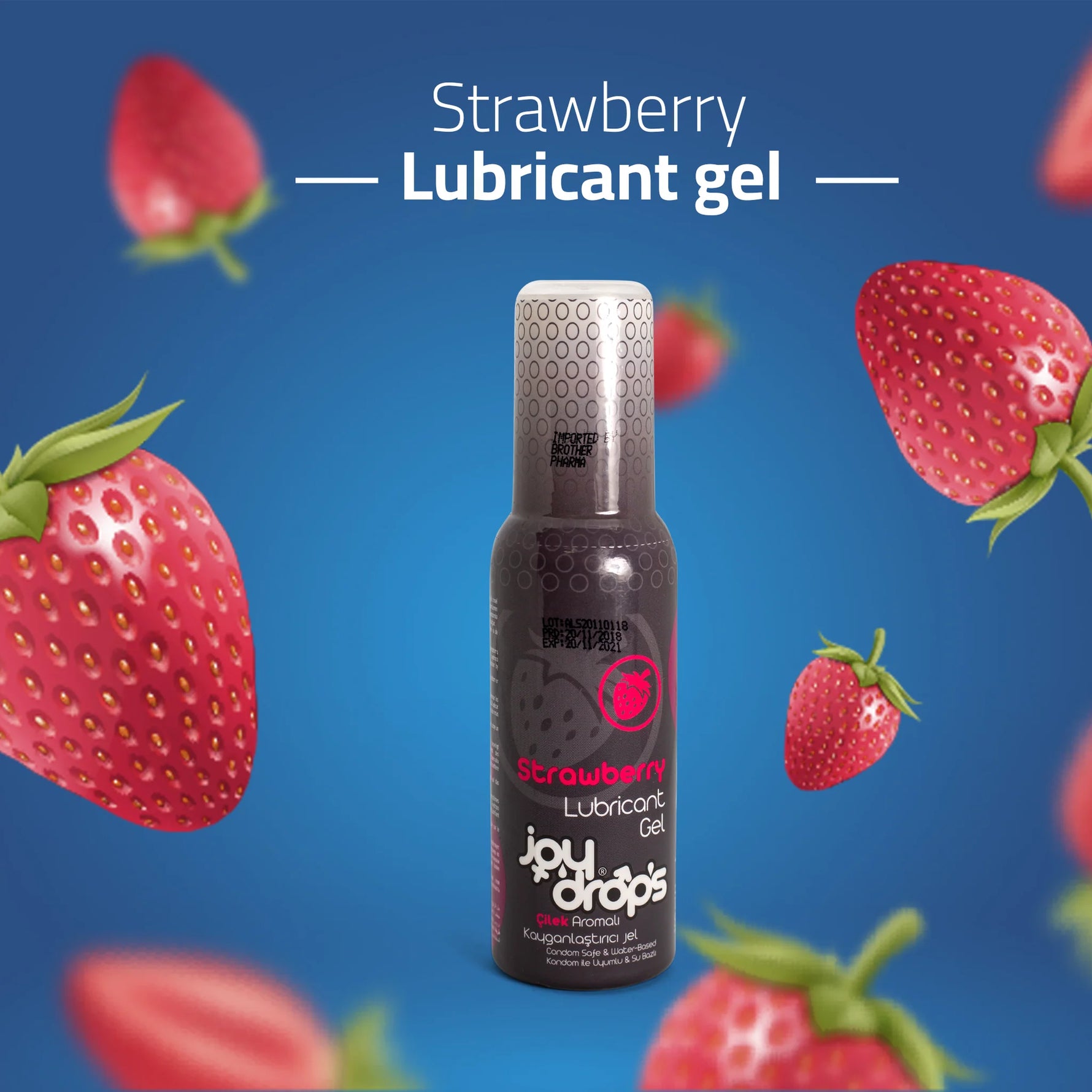Joy Drops Strawberry Personal Lubricant Gel 100ml Healthana.co Joy Drops Strawberry Personal Lubricant Gel 100ml Healthana.co