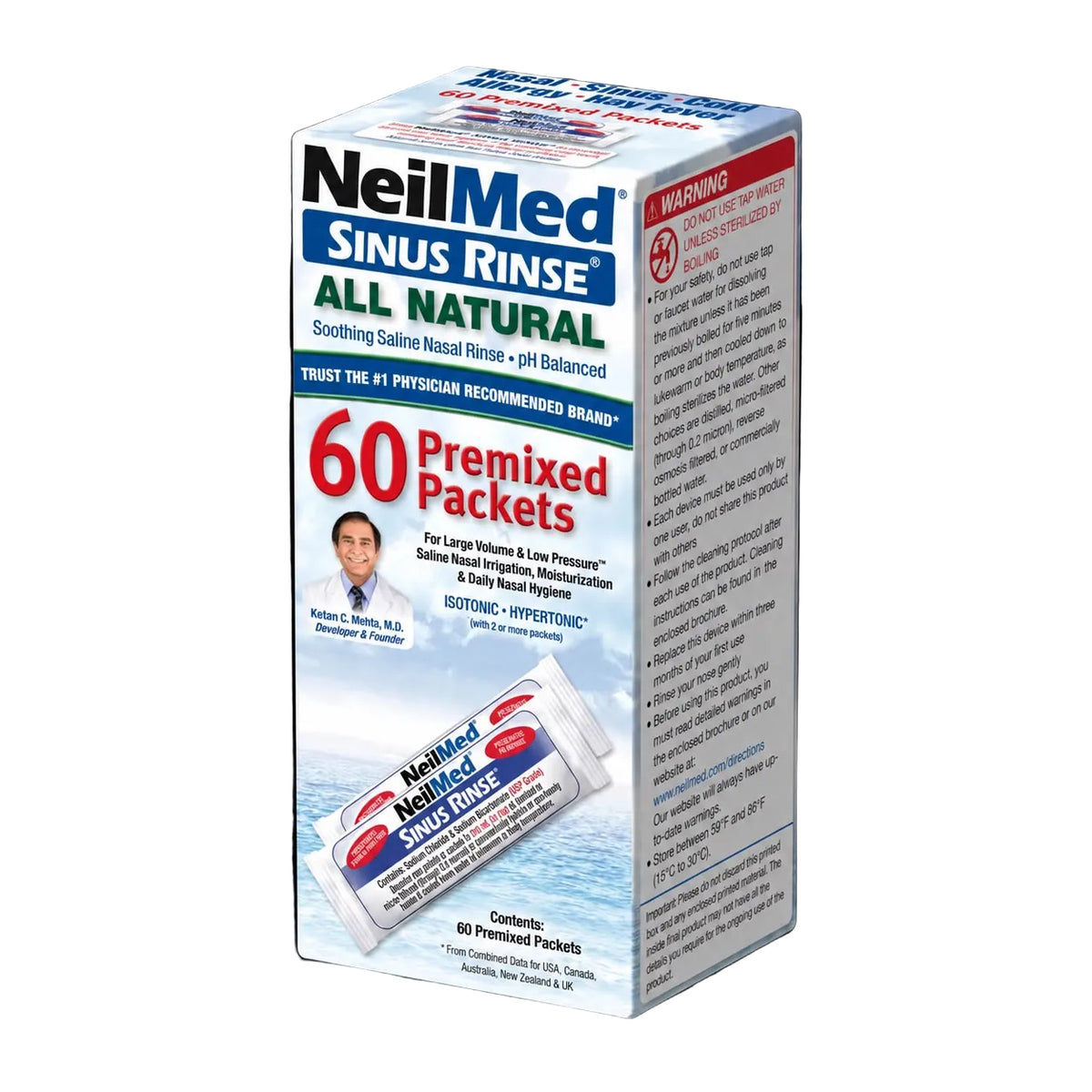 Neilmed Sinus Rinse Premixed 60 Sachets (Refill)