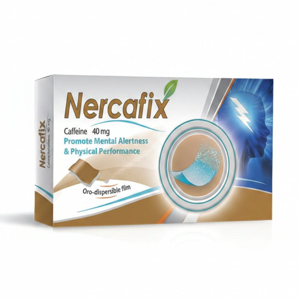 Nerhadou Nercafix Caffeine Fast Dissolving Film 40mg 30 Count Mint