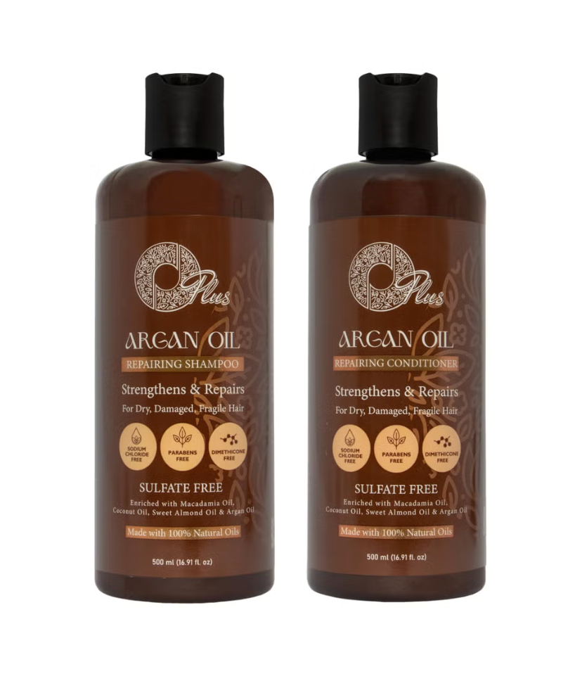 Oplus Argan Oil Hair Care Duo: Shampoo and Conditioner Set (2*500ml)