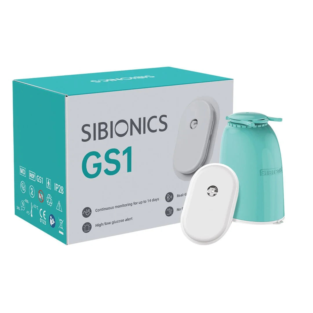 SIBIONICS® GS1 | Continuous Glucose Monitoring System (1 Sensor/15 days)