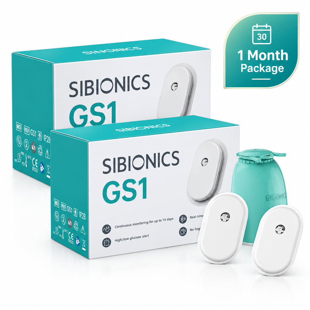 SIBIONICS®GS1 | Continuous Glucose Monitoring System (2 Sensor/1 Month)