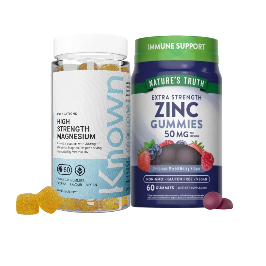 Strength & Recovery Bundle (High Strength Magnesium 60 Gummies + Zinc 50mg 60 Gummies)