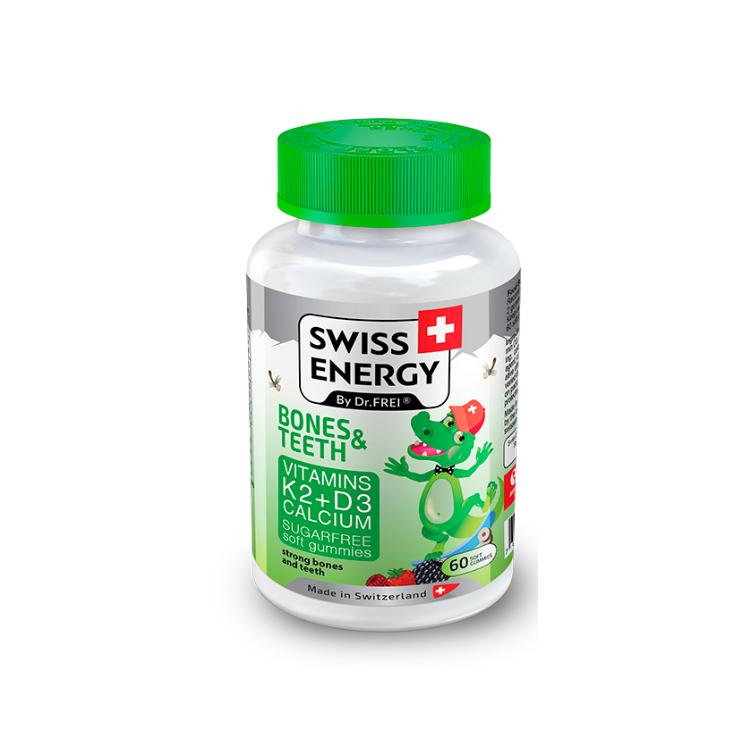 BONES & TEETH - (vitamin K2 + vitamin D3 + calcium) - 60 soft Gummies