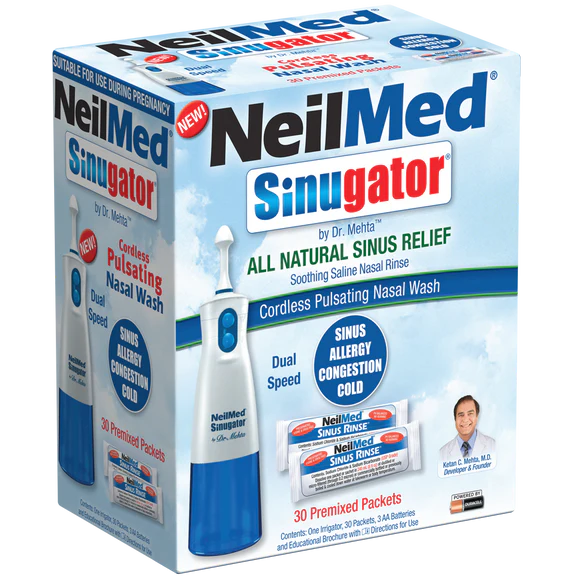 Sinugator Cordless Pulsating Nasal Wash  - 30 Sachets