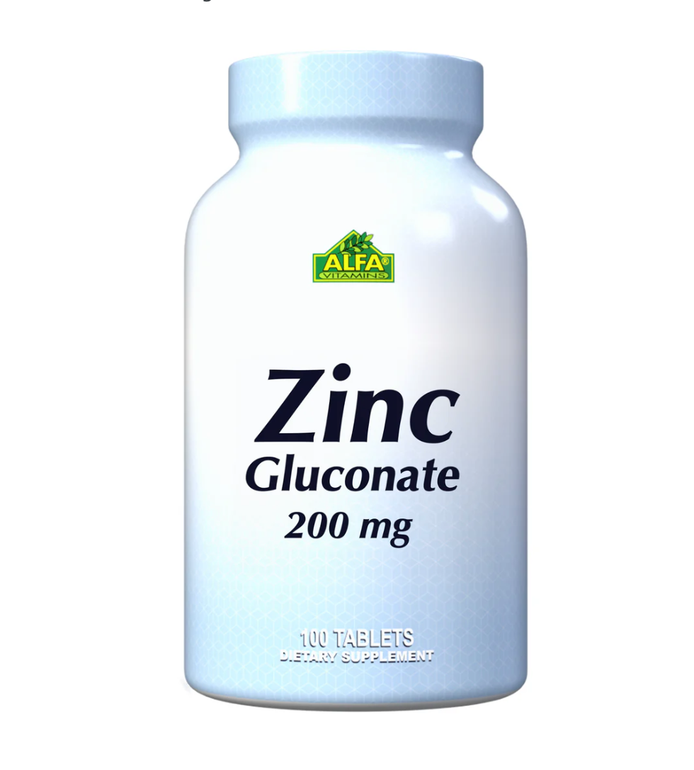 جلوكونات الزنك 200 ملجم - 100 قرص