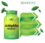 Alfa Vitamins Acidophilus Probiotics 300 mg, 60 Capsules | Lactobacillus Acidophilus Probiotic Capsules – product photo