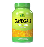 Alfa Vitamins Omega 3 Fish Oil 1000 mg, 100 Softgels | Omega 3 Fish Oil with EPA and DHA