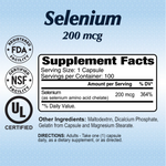 Alfa Vitamins Selenium 200 mcg, 100 Capsules | Selenium 200 mcg Capsules – product photo