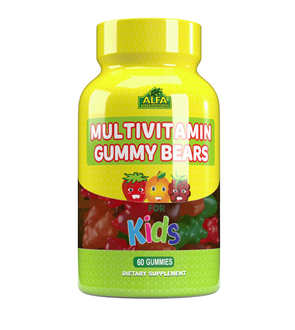 Alfa Vitamins Super Gummy Bears Kids Complete Multivitamin, 60 Gummies | Complete Multivitamin Gummies for Kids