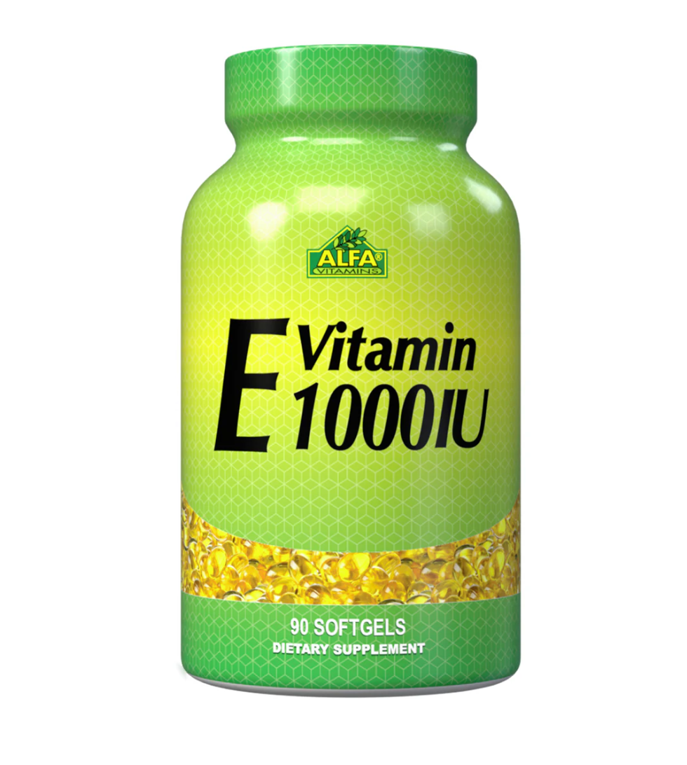 Alfa Vitamins Vitamin E 1000 IU, 90 Softgels | High-Strength Vitamin E 1000 IU Softgels