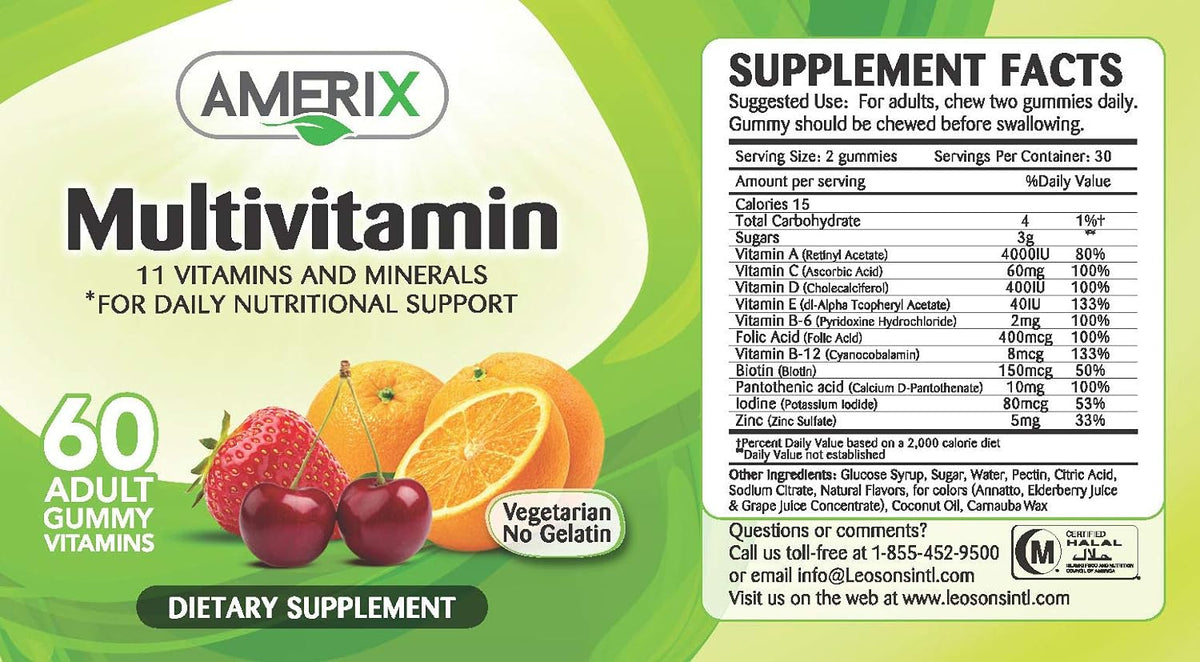 AMERIX Multivitamin, 60 Gummies – product photo
