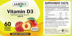 AMERIX Vitamin D3 1000 IU, 60 Gummies – product photo
