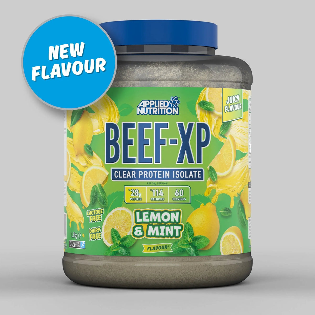 Applied Nutrition Beef-XP Clear Hydrolysed Beef Protein, 1.8kg – Lemon Mint