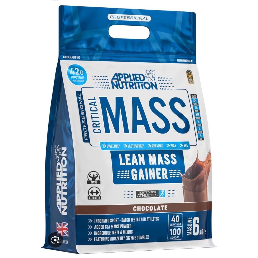 Applied Nutrition Critical Mass Professional Lean Mass Gainer, 6kg | All-in-One Gainer with 42 g Protein