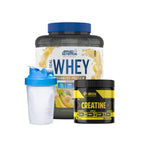 Applied Nutrition Critical Whey & Creatine Bundle with Shaker, 2kg + 300g | Whey Protein and Creatine Stack with Shaker