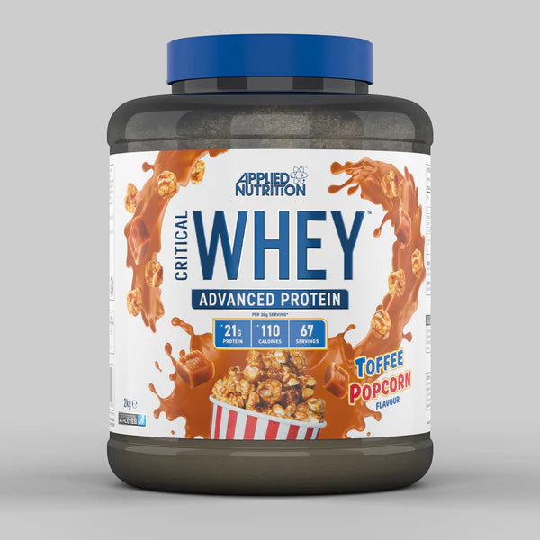 Applied Nutrition Critical Whey Protein 2kg – Toffee Popcorn flavour