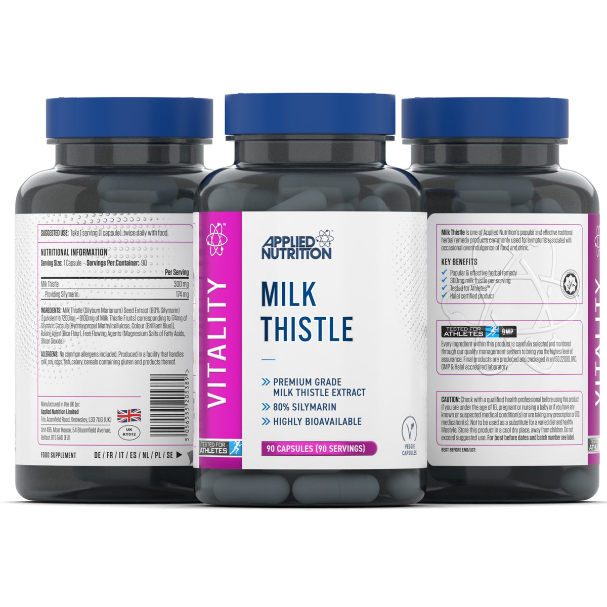 Applied Nutrition Milk Thistle, 90 Capsules