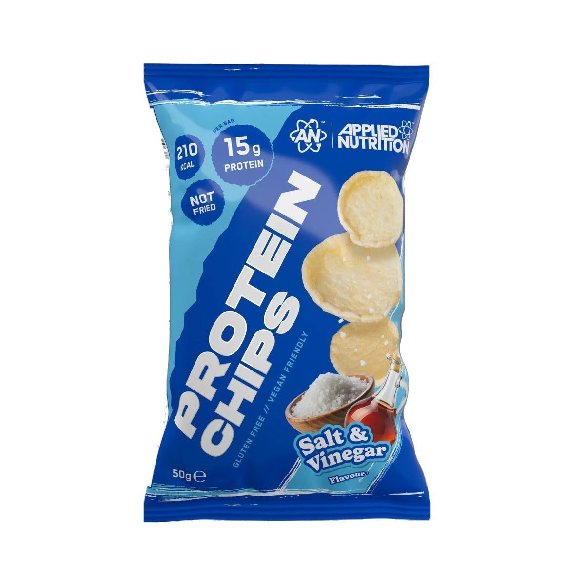 Applied Nutrition Protein Chips, 7 x 50g - Salt & Vinegar